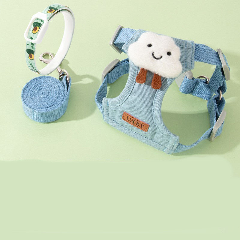 Anti-breakaway Chest Harness Cat Leash
