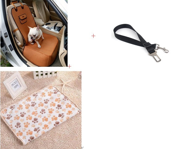 Dual-purpose Retro Pet Car Seat Mat