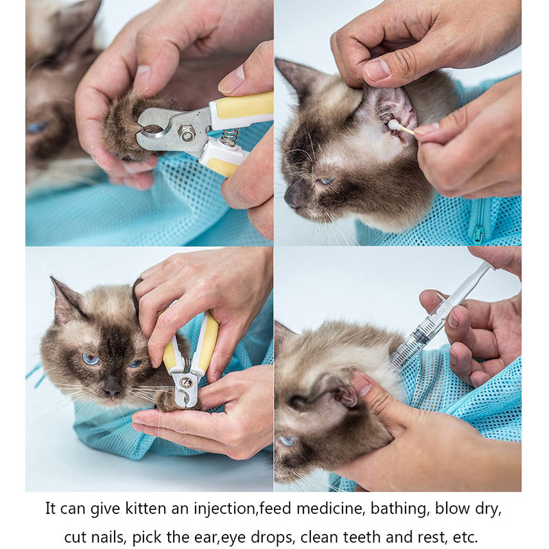 Adjustable Multifunctional Pet Soft Cat Grooming Bag