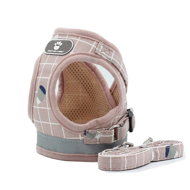 Breathable Mesh Dog Harness and Leash