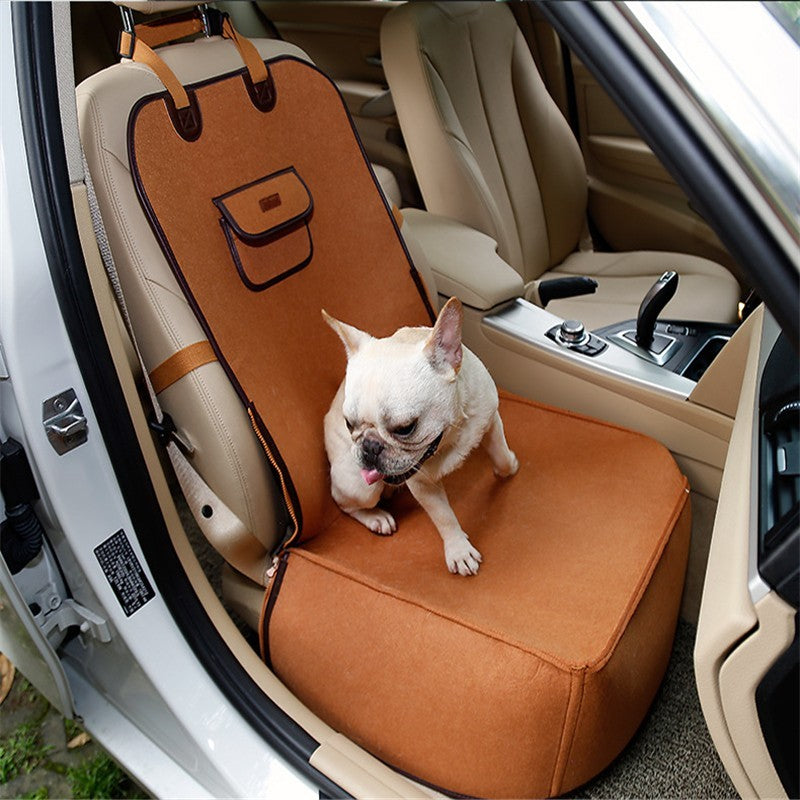 Dual-purpose Retro Pet Car Seat Mat