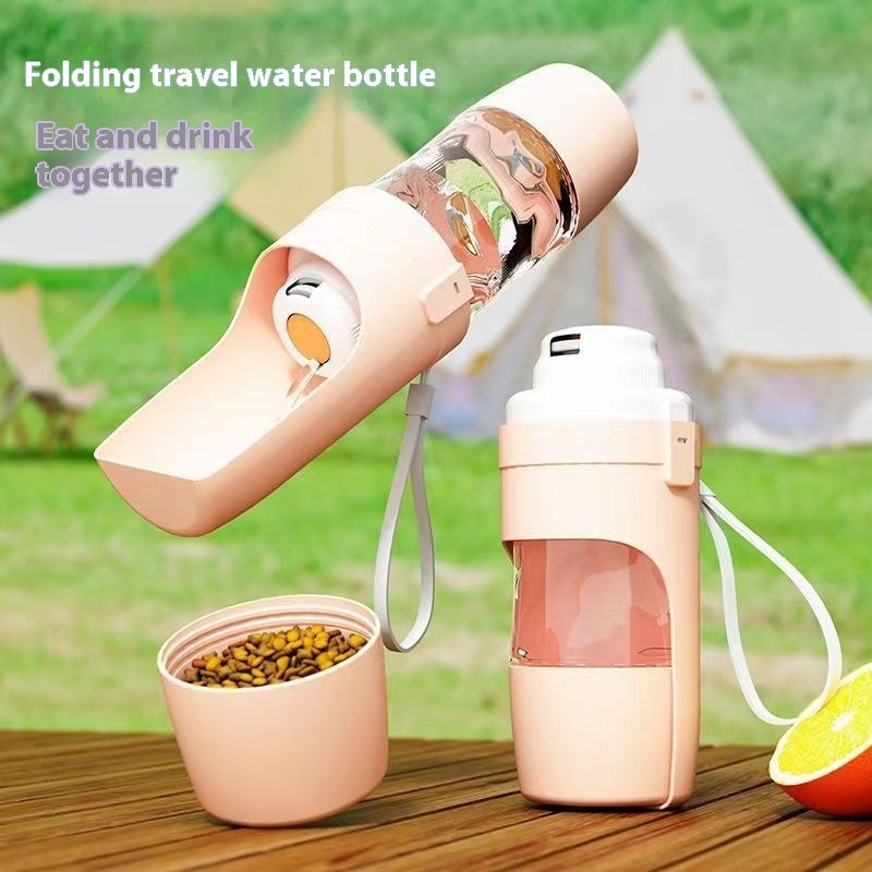 2 In 1 Pet Travel Dog Water Bottle