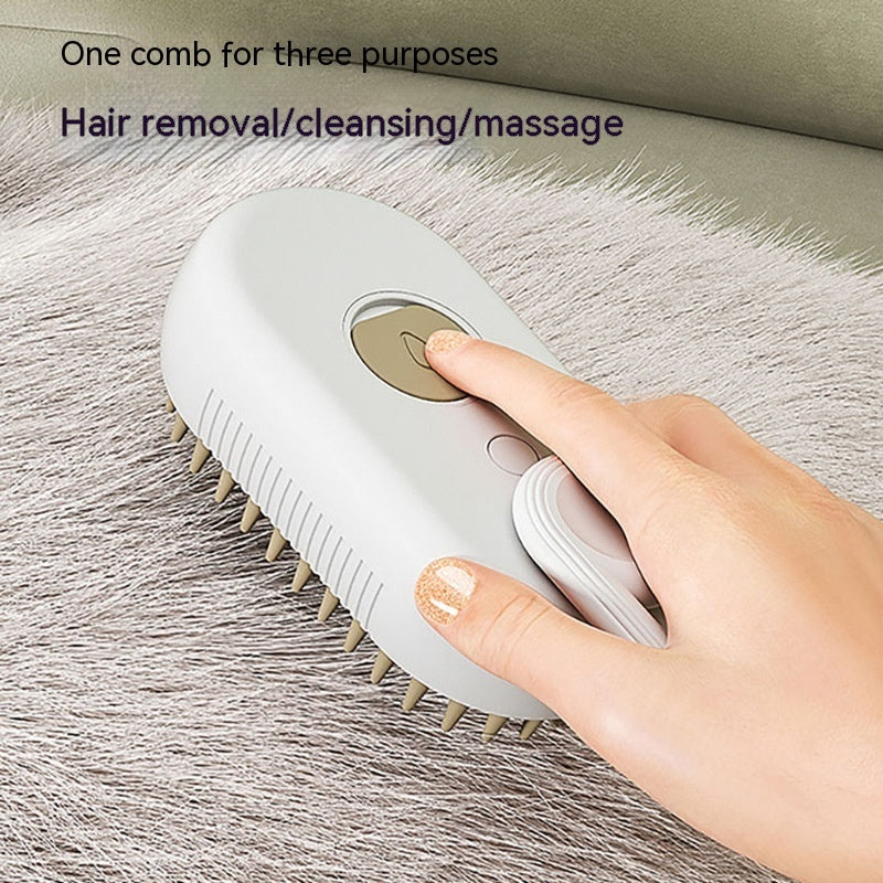3 In 1 Electric Spray Cat Steam Brush