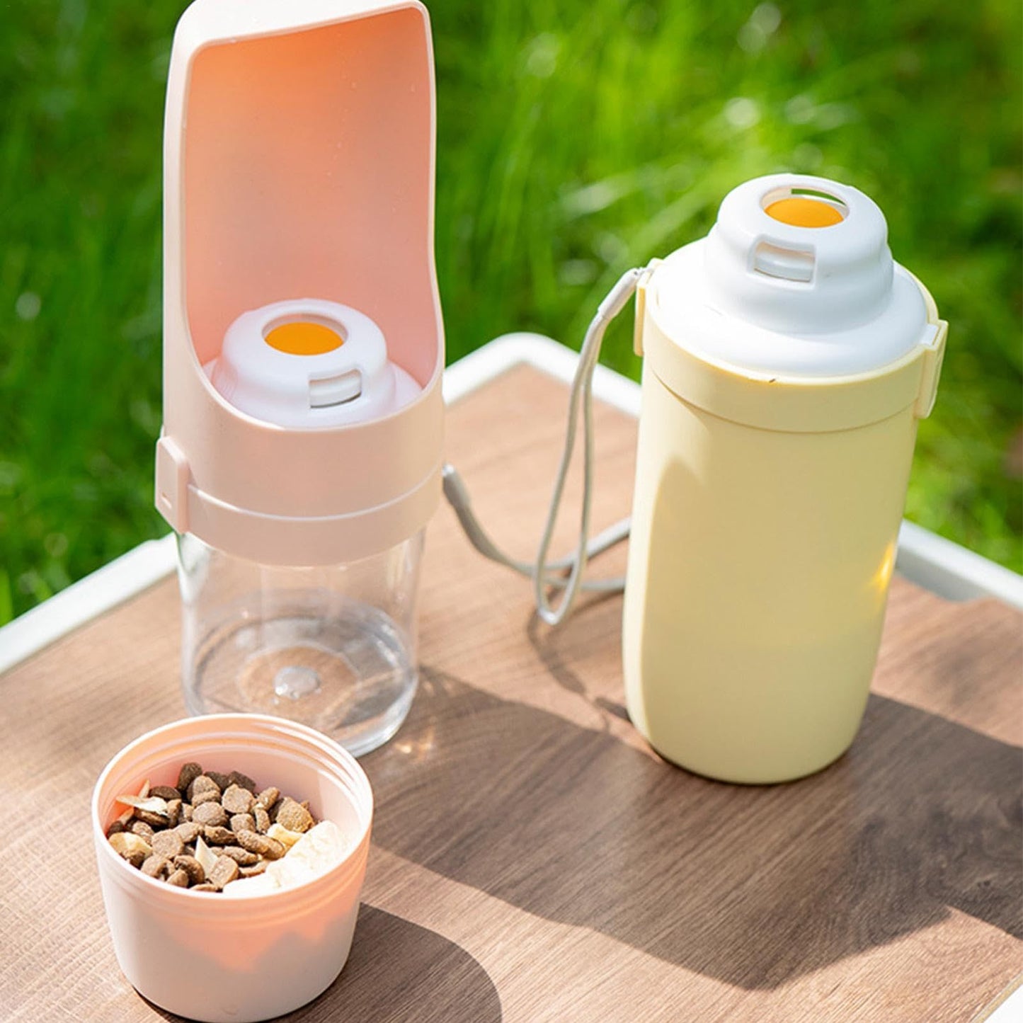 2 In 1 Pet Travel Dog Water Bottle
