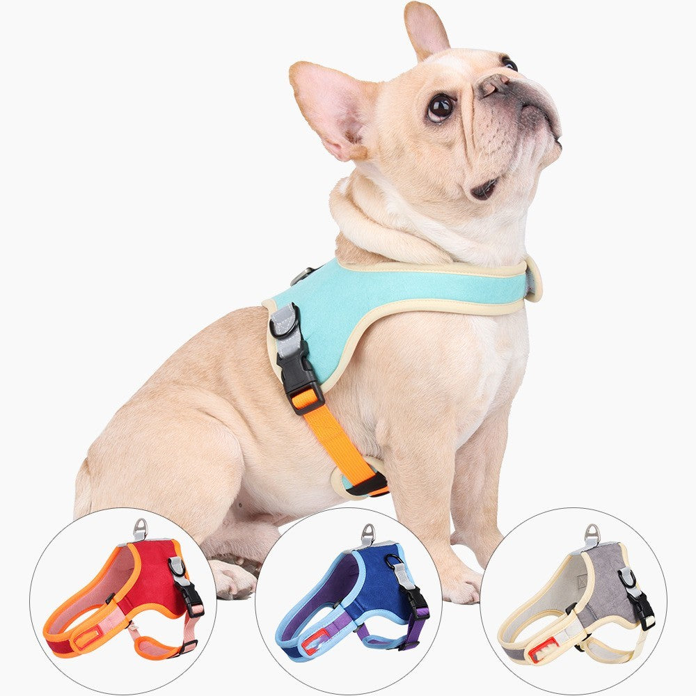 Reflective Chest Back Dog Harness Leash