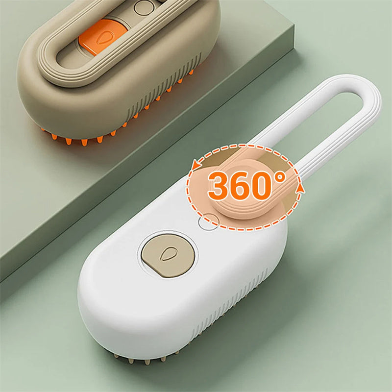 3 In 1 Electric Spray Cat Steam Brush